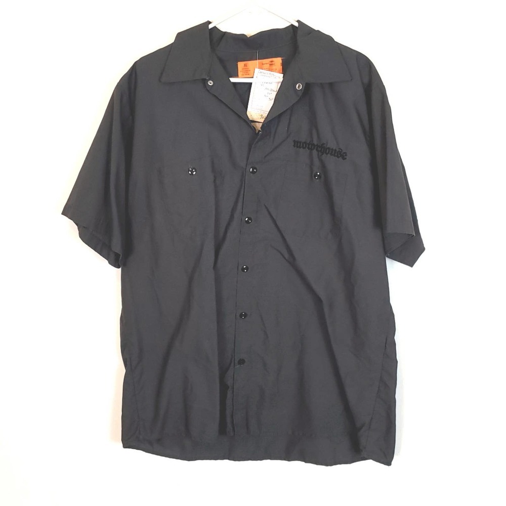 Cornerstone Men's Gray Embroidered Shirt Motorhouse size XL